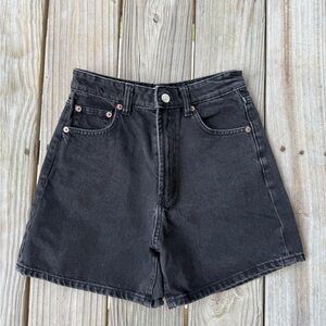 Zara High Rise Denim Shorts